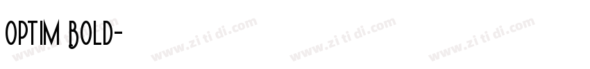 Optim Bold字体转换